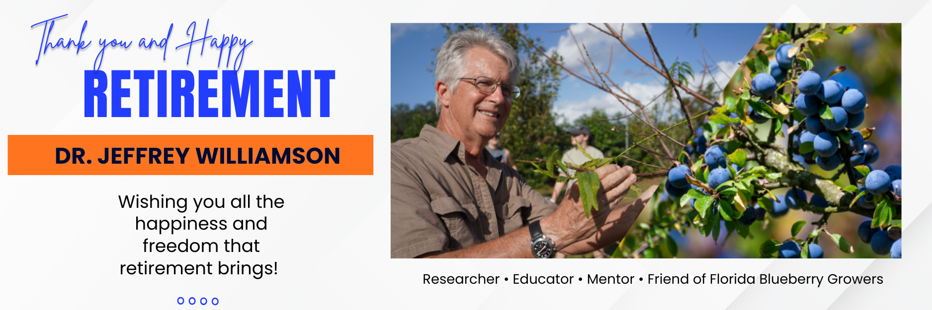 Jeffrey Williamson and Florida blueberries featured article